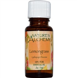 Nature's Alchemy, Эфирное масло лимонного сорго, 0,5 унции (15 мл)