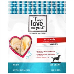 I and Love and You, Ultimate Dog Chews, Сласти для Уха, 5 упаковок, 2,5 унции (70,9 г)