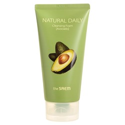 [THE SAEM] Пенка для лица ЭКСТРАКТ АВОКАДО Natural Daily Cleansing Foam Avocado, 150 мл