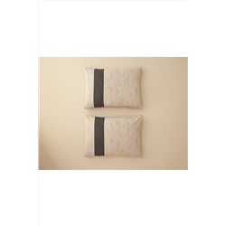 English Home Geodesic Dijital Baskılı Soft Cotton 2'li Yastık Kılıfı 50x70 Cm Antrasit - Yeşil 10040184