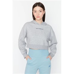 New Balance Kadın Gri Spor Sweatshirt WTH053-AG