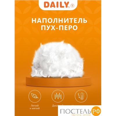 Daily by T Подушка ФАВОРИТ 50х70, 1пр., пух/перо, 1280 г
