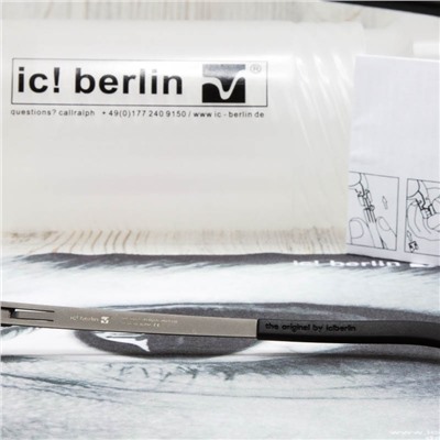 IB00041 - Оправа ic!Berlin Bata gun metal + футляр