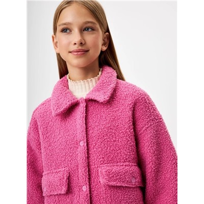Укороченное пальто-чебурашка для девочек Sel*a. экспорт в РФ