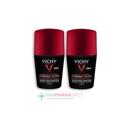Vichy Homme Déodorant Clinical Control Détranspirant 96h Bille 2x50mlLot  × 2