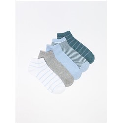 PACK OF 5 PAIRS OF ASSORTED ANKLE SOCKS