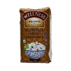 WELLNESS Basmati Brown rice Рис Басмати Коричневый 1 кг