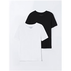 PACK OF 2 BASIC ROUND NECK T-SHIRTS