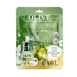 [EKEL] Маска для лица тканевая ОЛИВА Olive Ultra Hydrating Essence Mask, 25 мл