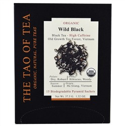 The Tao of Tea, Органический чай Wild Black, 15 пирамидок, 1,32 унц. (37,5 г)
