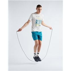 Reflective Print Sports Shorts, Men, Blue