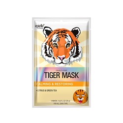 Animal Character Tiger Mask 1ea Успокаивающая восстанавливающая маска