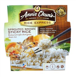 Annie Chun's, Рис Экспресс, проросший коричневый липкий рис, 6,3 унции (180 г)