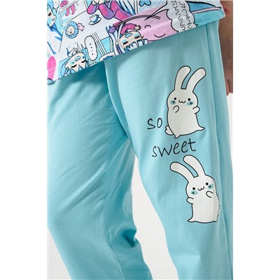 Пижама с брюками Киношка Аниме короткий рукав НАТАЛИ #981418