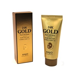 [ANJO PROFESSIONAL] Маска-пленка для лица БИОЗОЛОТО 24К Gold Pell Оff Рack, 100 мл