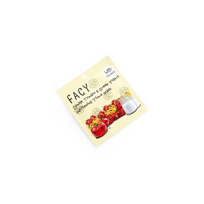 Тканевая маска с томатами и греческим йогуртом отбеливающая от Facy / Facy tomato ang greek yogurt whitening tissue mask