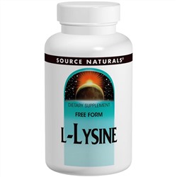 Source Naturals, L-лизин, 500 мг, 250 таблеток