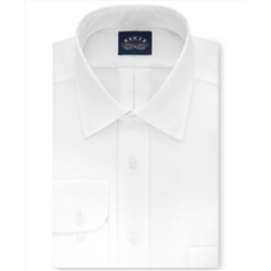 Eagle Men's Big & Tall Classic-Fit Stretch Collar Non-Iron White Solid Dress Shirt