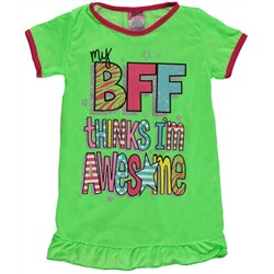 ANGEL FACE LITTLE GIRLS' “BFF THINKS I'M AWESOME” NIGHTGOWN