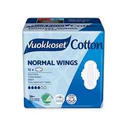 Прокладки "Cotton Normal Wings", с крылышками