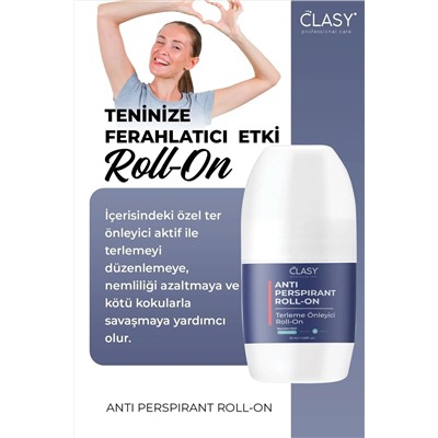 Clasy Care Aşırı Terleme Önleyici Antiperspirant Beyazlatıcı Etkili Roll-on 50 Ml