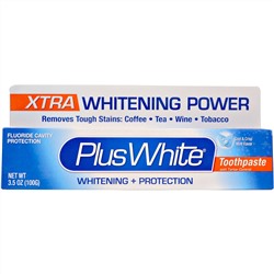 Plus White, Отбеливающая паста Экстра Плюс, предотвращающая образование зубного камня, прохладный и свежий аромат мяты, 3,5 унции (100 г)
