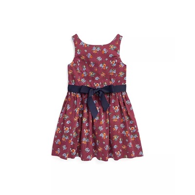 POLO RALPH LAUREN Toddler and Little Girls Floral Cotton Sateen Dress