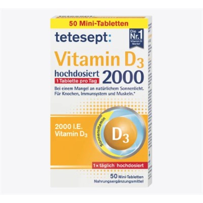 Vitamin D3 2000 I.E Tabletten 50 St, 15,3 g
