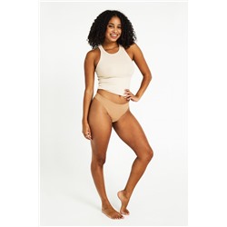 Tanga menstrual seamless nailon reciclado Tawny absorción ligera moderada