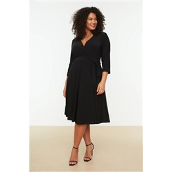 Trendyol Curve Siyah örme Elbise TBBSS22AH0176