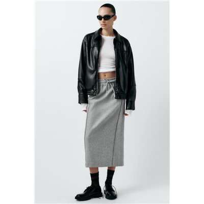 FEW ITEMS LEFT STRAIGHT FELT TEXTURE SKIRT