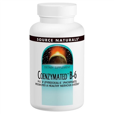 Source Naturals, Коферментный B-6, 100 мг, 60 таблеток