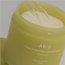 Тонизирующие осветляющие пэды с экстрактом цитрусовых и пробиотиками Abib Yuja Probiotics Blemish Pad Vitalizing Touch 60 шт