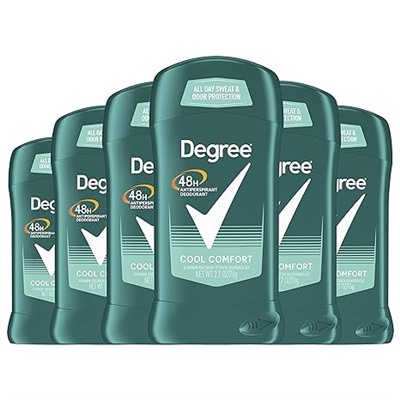 ПО 2 ШТ: Degree Men Original Antiperspirant Deodorant Non-Irritating for Sensitive Skin Cool Comfort Deodorant for Men, 2.7 Ounce