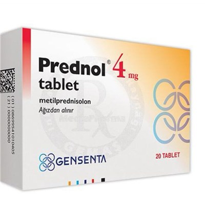 Prednol 4 mg (аналог c действующим веществом Метилпреднизолона натрия)