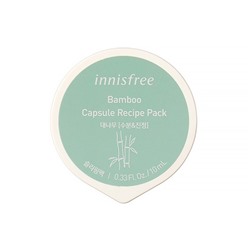 Capsule Recipe Pack-Bamboo (Sleeping Pack), Ночная маска для лица с экстрактом бамбука (уважение, успакаювающий эффект)