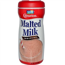 Carnation Milk, Солодовое молоко, шоколад 13 унции (368 г)