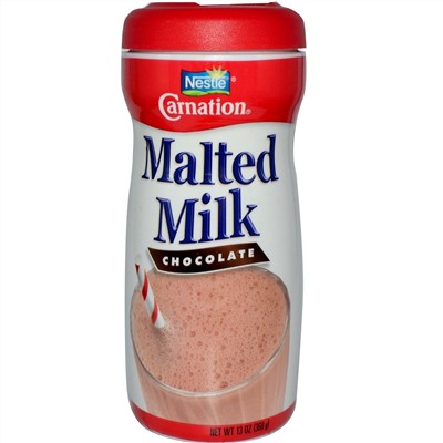 Carnation Milk, Солодовое молоко, шоколад 13 унции (368 г)