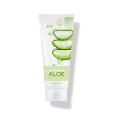 TENZERO BALANCING FOAM CLEANSER - ALOE Пенка для умывания с экстрактом алоэ 180мл