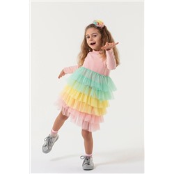 Colorinas Rainbow Tutu Elbise Pembe A17140