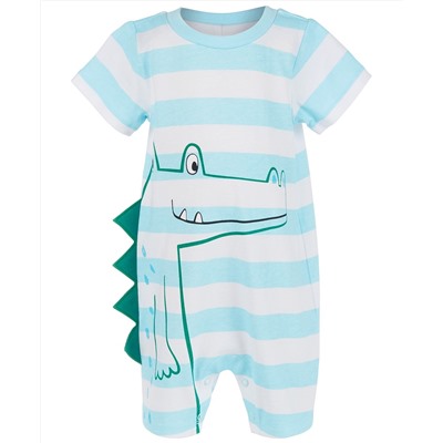 First Impressions Baby Boys Striped Alligator Cotton Sunsuit, Created For Macy's