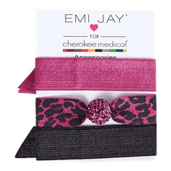 Cherokee Crystal Pink Jaguar Emi-Jay Hair Tie