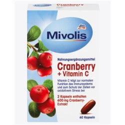Cranberry + Vitamin C Kapseln, 60 St., 68 g