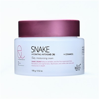 [ECO BRANCH] Крем для лица интенсивный ЭКСТРАКТ ЗМЕИНОГО ЯДА увлажняющий Hydrating Intensive Snake Cream, 100 мл