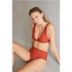 Braga bikini alta moldeador naranja