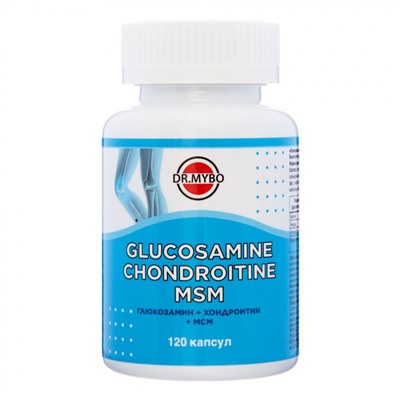 DR. MYBO Glucosamine chondroitin MSM Глюкозамин+Хондроитин+МСМ 120кап