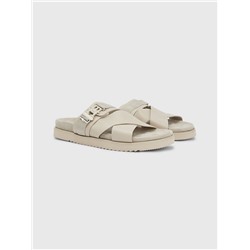 TOMMY HILFIGER CLEATED LEATHER SANDAL