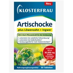 Artischocke plus Löwenzahn & Ingwer 30St, 44,5 g