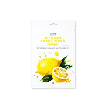 TENZERO VITAMIN SHEET MASK Тканевая маска для лица с витамином C 25мл