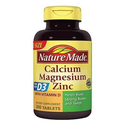 Nature Made Calcium, Magnesium & Zinc, Tablets 300.0 ea